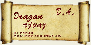 Dragan Ajvaz vizit kartica
